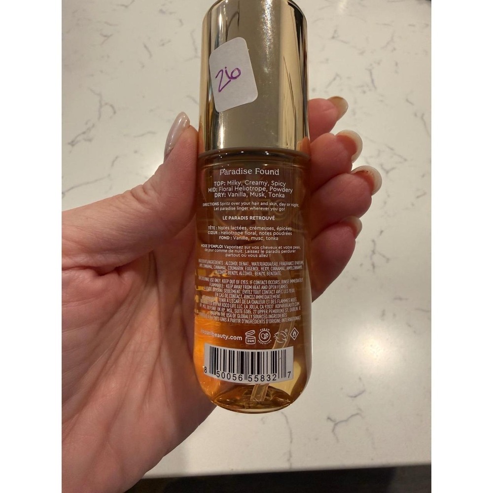 Kopari Relentless Shine Hair and Body Mist Paradise Found Vanilla Musk 3.3oz - Picture 3 of 3